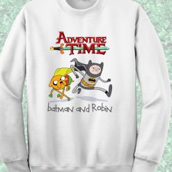 Adventure Time Batman and Robin Crewneck Sweatshirt