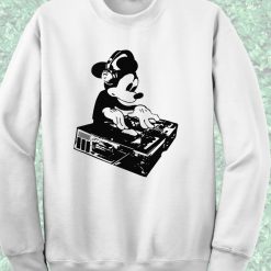 Funny DJ Mickey Mouse Crewneck Sweatshirt