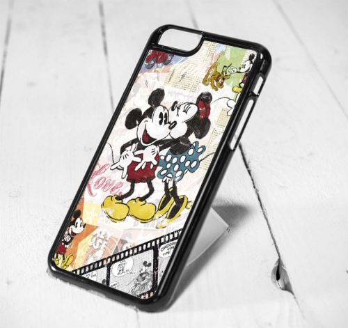 Mickey Love Minnie Vintage Protective iPhone 6 Case, iPhone 5s Case, iPhone 5c Case, Samsung S6 Case, and Samsung S5 Case