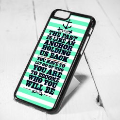 Nautical Anchor Quote Mint Protective iPhone 6 Case, iPhone 5s Case, iPhone 5c Case, Samsung S6 Case, and Samsung S5 Case