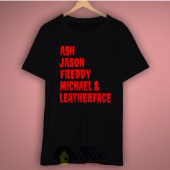 Ash, Jason, Freddy Krueger, Horror Character T Shirt