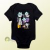 Doctor Rick and Morty Collage Baby Onesie