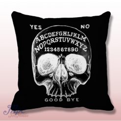 Ouija Board Skull Throw Pillow Cover