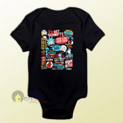 Rick Morty Quote Collage Baby Onesie