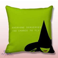 Wizard of OZ Wicked Musical Quote Throw Pillow Cover