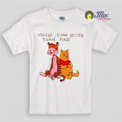 Hobbes And Pooh Best Friend Kids T Shirts