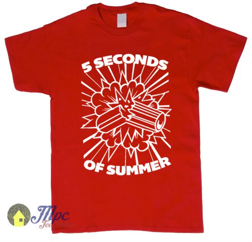 Five Second Of Summer Bomb Red T-Shirt