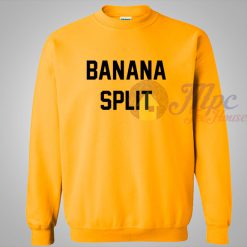 Banana Split Yellow Crewneck Sweatshirt