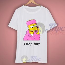 Bart Cozy Boy Cartoon T Shirt