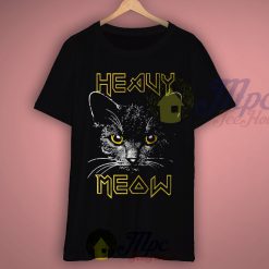 Heavy Meow Heavy Metal Style T Shirt