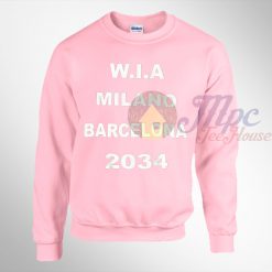 WIA Milano Barcelona 2034 Pink Sweatshirt