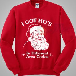 Santa Claus Got Different Area Codes Christmas Sweater