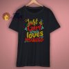 just a girl who loves music t shirt
