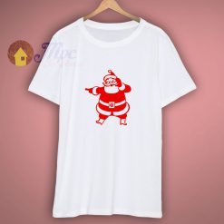 Christmas Santa Claus on White or Gray T Shirt