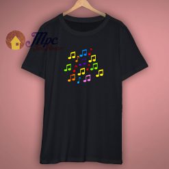 Colored music notes T Shirt