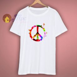 Peace and Music Musical Peace Symbol Music Lovers T Shirt