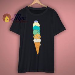 Animal Ice Cream Cute Graphic T Shirt