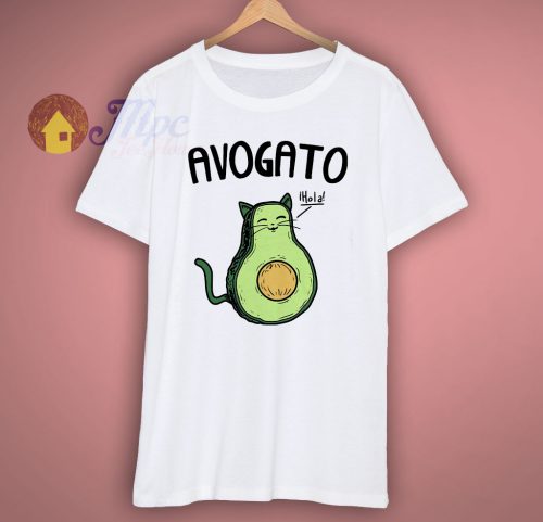 Avocado Cat Cute Cat T Shirt