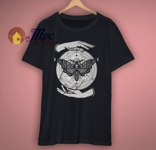 Butterfly Skull Graphic T Shirt
