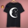Cat on Moon Cute Halloween T Shirt