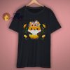 Cute Watercolor Fox with Floral T Shirt