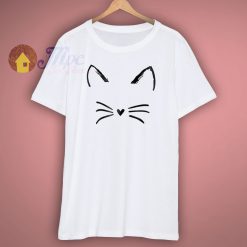 Graphic Cat Print Cute T Shirt