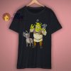 Shrek Cartoon Smoking FunnyT Shirt