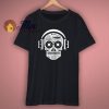 Skull Disc Jockey Headphones T Shirt