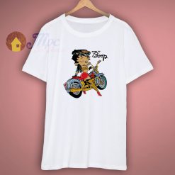 Betty Boop Biker Cartoon T Shirt