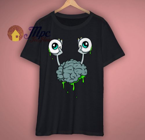 Brain Monster Funny T Shirt