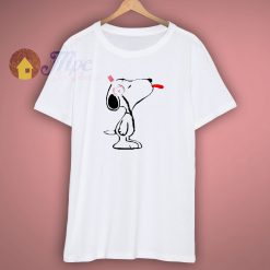 Snoopy With Beats Headphones T Shirt