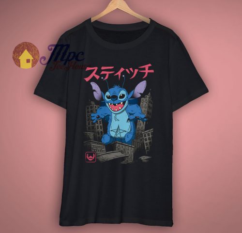 Stitch Godzilla Funny T Shirt