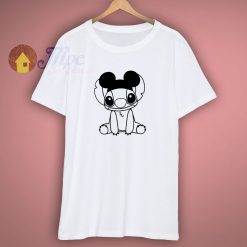 Stitch With Mickey Ears T Shirt