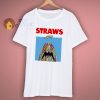 Straws Jaws Turtle Parody T Shirt