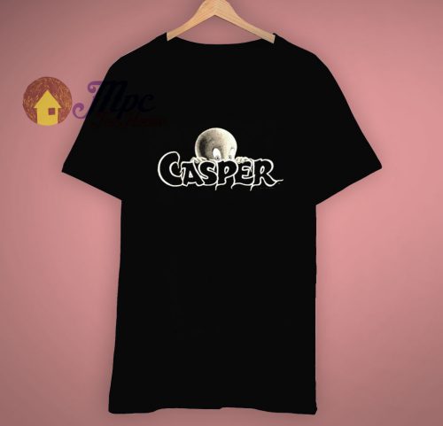Casper The Ghost Boo Black T Shirt