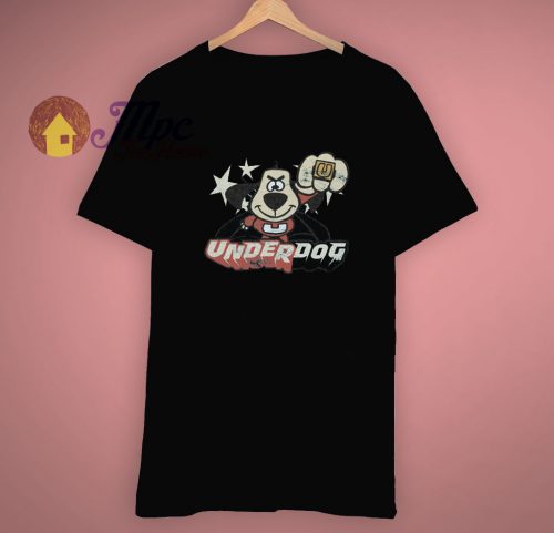 Cartoon Underdog Flying Logo T Shirt