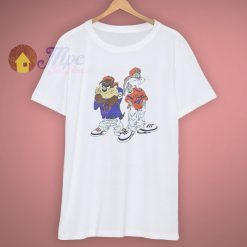 Space Jam Bugs And Tazmania Cartoon T Shirt