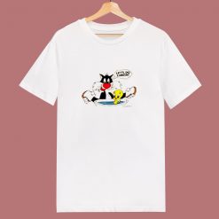 1988 Vintage Looney Tunes Lets Do Lunch 80s T Shirt