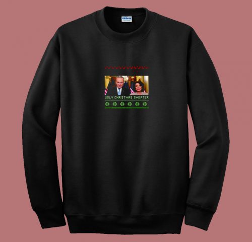 Ugly Christmas Nancy Pelosi Chuck Schumer 80s Sweatshirt
