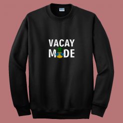 Vacay Mode Cool Pineapple Shades 80s Sweatshirt