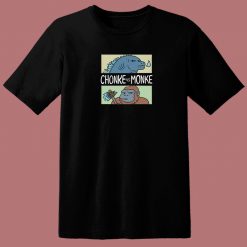 Chonke Vs Monkee Funny 80s T Shirt
