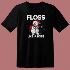 Christmas Floss Like A Boss 80s T Shirt