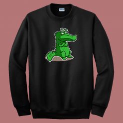 Contemplation Of The Crocodile 80s Sweatshirt