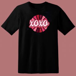 Retro XOXO Hot Pink 80s T Shirt Style