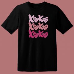 Xo Heart Kisses Happy Valentine 80s T Shirt Style