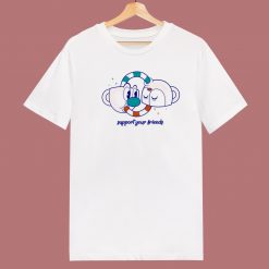 Support your Friends 80s T Shirt Style