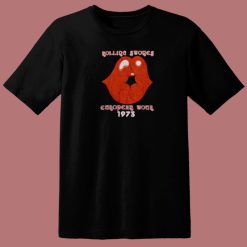 1973 Rolling Stones European Tour 80s T Shirt Style