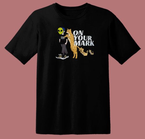 Alien And Panther On Your Mark T Shirt Style