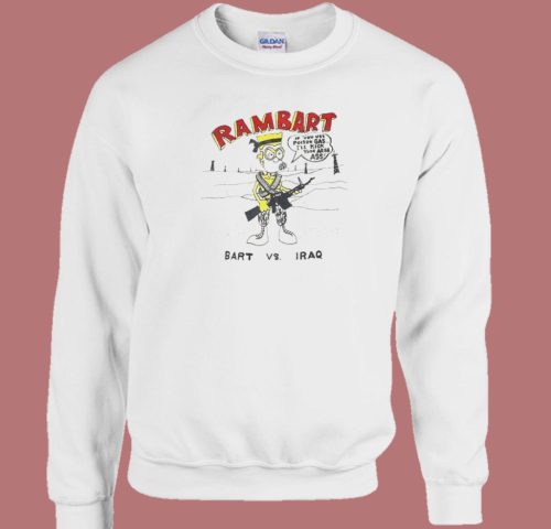 Bart Simpson Rambart Sweatshirt On Sale