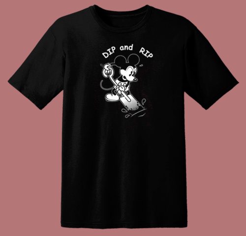 Dip and Rip Mickey T Shirt Style On Sale